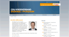 Desktop Screenshot of cdu-pforzheim.de