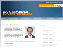 Tablet Screenshot of cdu-pforzheim.de